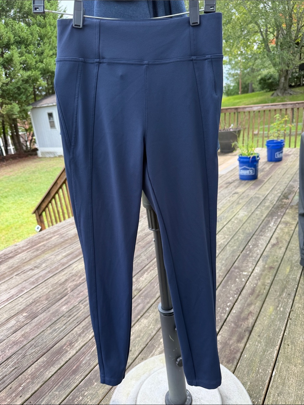 Athleta Navy High-Waist Performance Leggings/dress pants